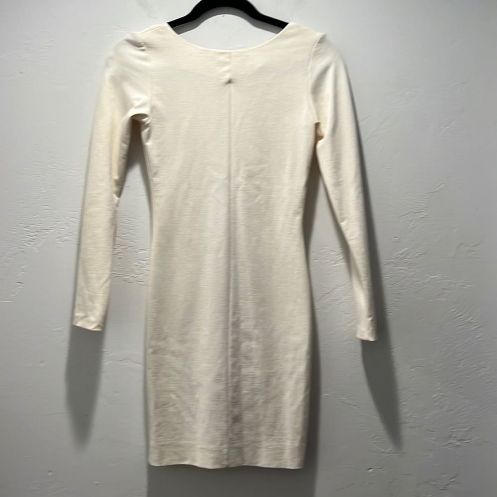 Amanda Uprichard long Sleeve off-white women’s dress women’s Petite - Picture 3 of 8